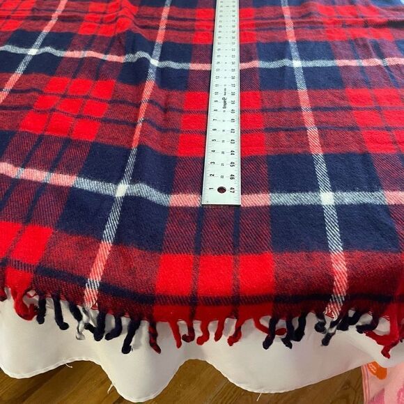 Faribo Woolen Mill Company Acrylic Plaid Wool Fringe Blanket Throw - Picture 12 of 16